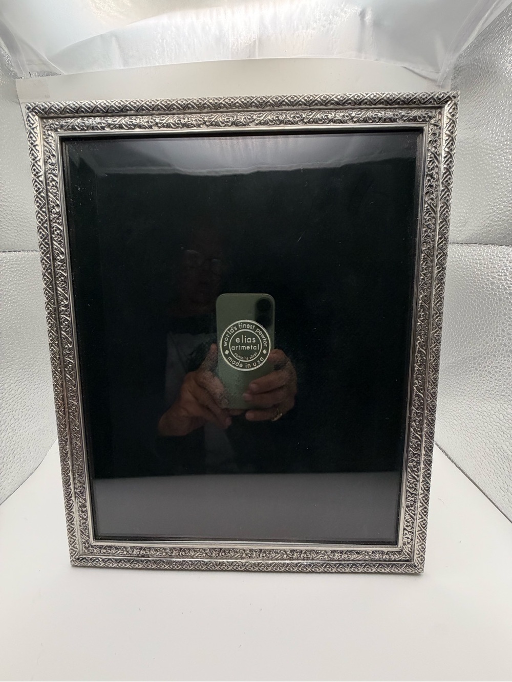 Elias Artmetal Basketweave #2387 Fine Pewter 8x10 Picture Frame